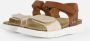 BunniesJR Bregje Beach Meisjes Platte Sandalen Cogna Roze Imitatieleer Klittenband - Thumbnail 2