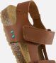 BunniesJR 224419-713 Jongens Platte Sandalen Cognac Imitatieleer Klittenband - Thumbnail 3