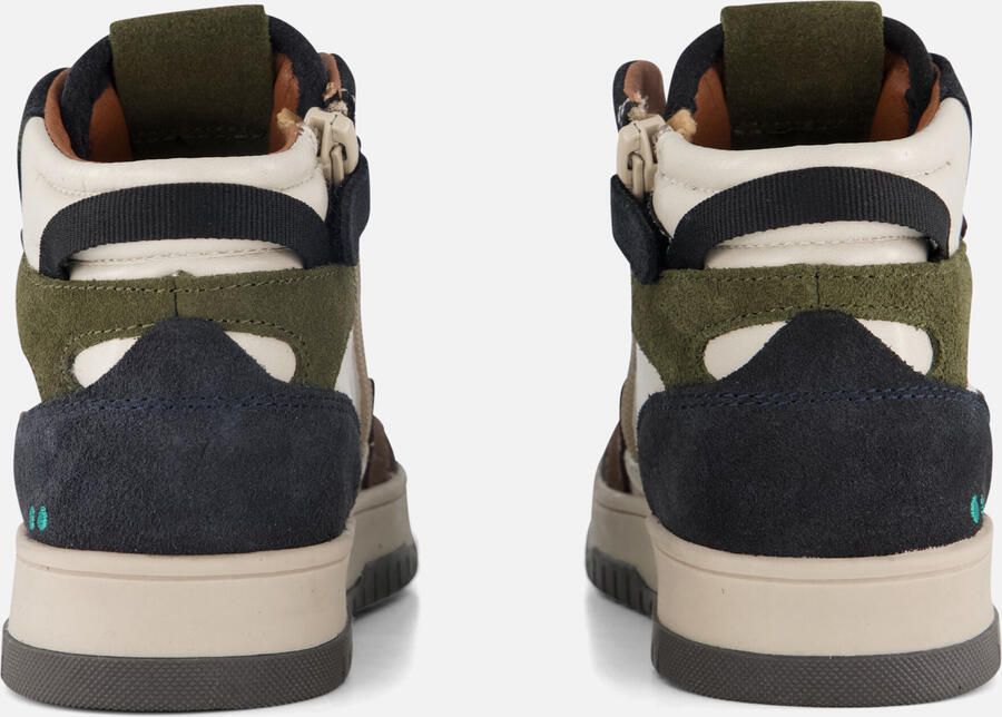 BunniesJR 225990-420 Jongens Hoge Sneakers Bruin Leer Veters - Foto 3