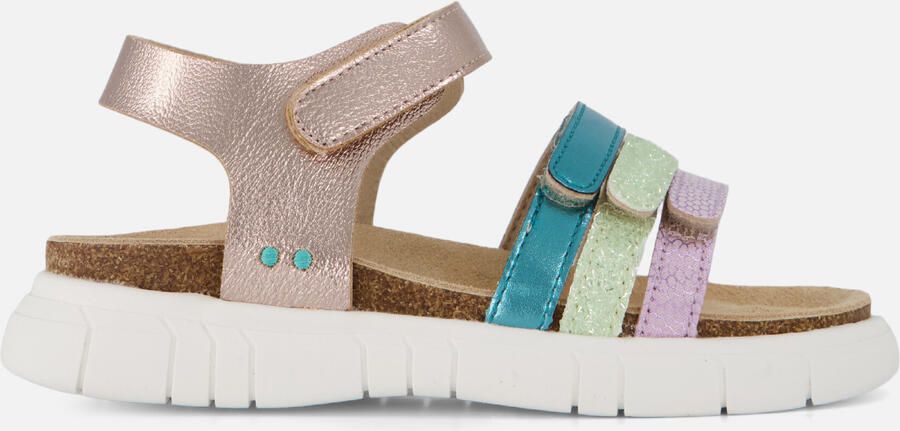 BunniesJR 226423-794 Meisjes Platte Sandalen Beige Imitatieleer Klittenband - Foto 5