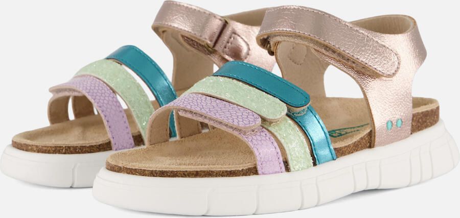 BunniesJR 226423-794 Meisjes Platte Sandalen Beige Imitatieleer Klittenband - Foto 5