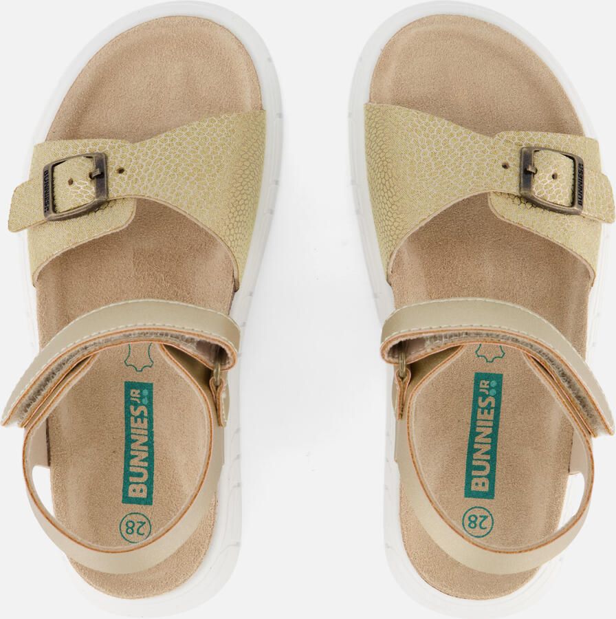 BunniesJR 226420-737 Meisjes Platte Sandalen Bruin Imitatieleer Klittenband - Foto 2