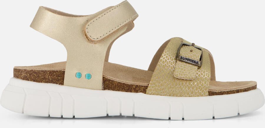 BunniesJR 226420-737 Meisjes Platte Sandalen Bruin Imitatieleer Klittenband - Foto 4