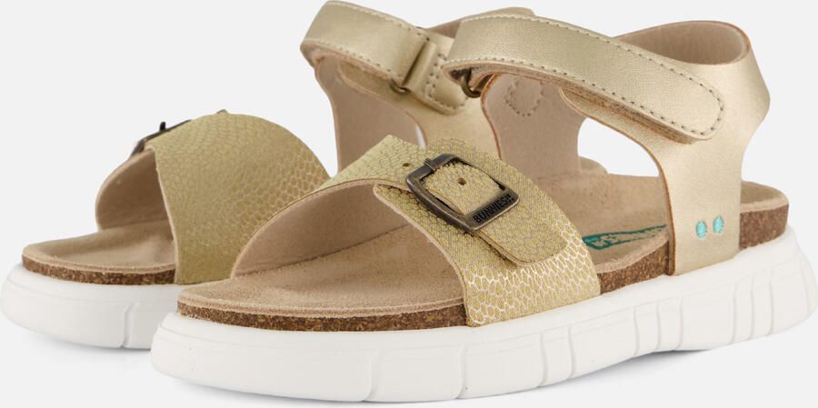 BunniesJR 226420-737 Meisjes Platte Sandalen Bruin Imitatieleer Klittenband - Foto 4