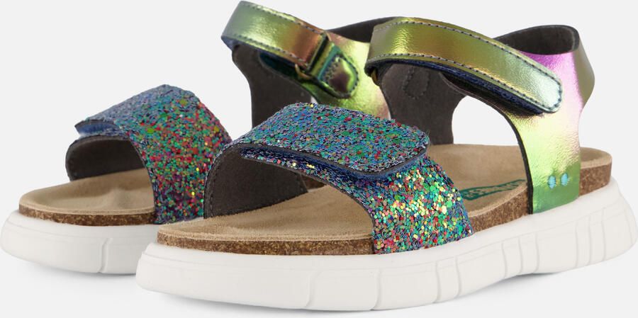 BunniesJR 226422-798 Meisjes Platte Sandalen Multicolor Imitatieleer Klittenband