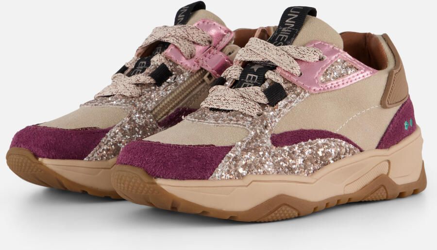 BunniesJR 225875-448 Meisjes Lage Sneakers Roze Leer Veters - Foto 2