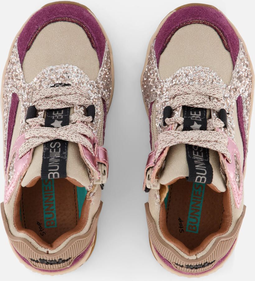 BunniesJR 225875-448 Meisjes Lage Sneakers Roze Leer Veters - Foto 4