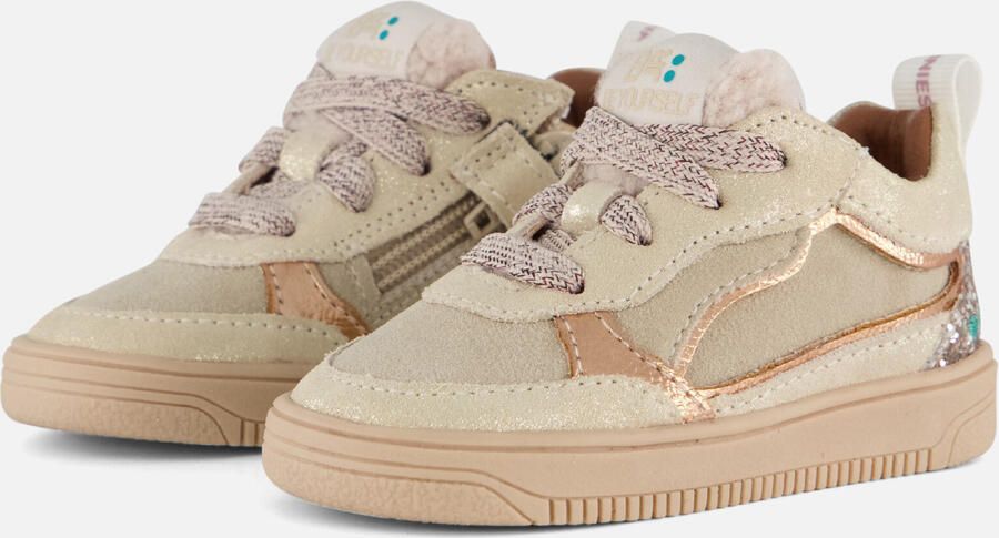 BunniesJR 225651-994 Meisjes Lage Sneakers Goud Leer Veters