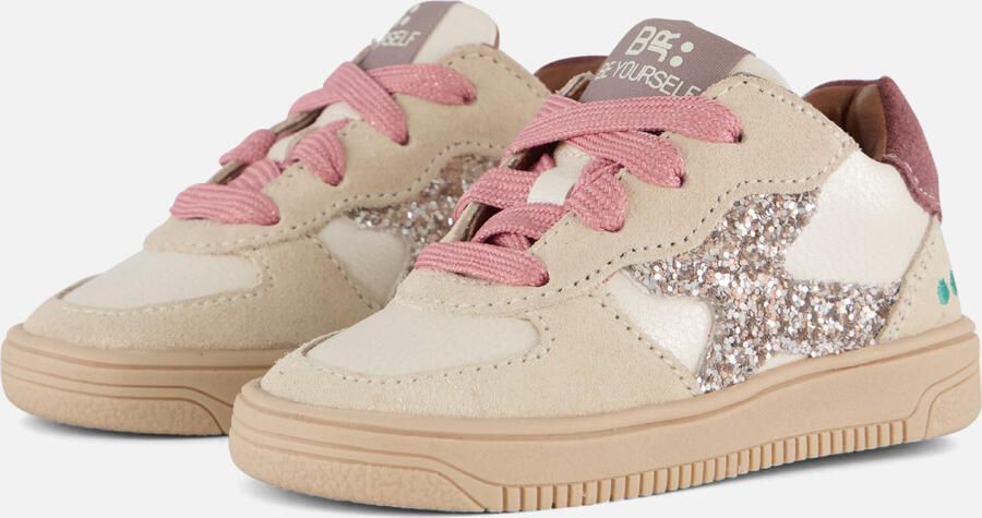 BunniesJR 225655-996 Meisjes Lage Sneakers Roze Leer Veters