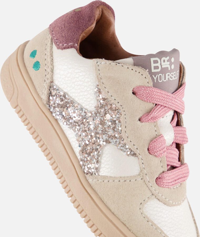 BunniesJR 225655-996 Meisjes Lage Sneakers Roze Leer Veters - Foto 3