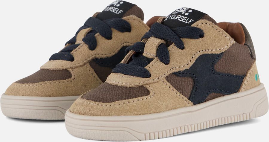 BunniesJR 225655-408 Jongens Lage Sneakers Bruin Leer Veters