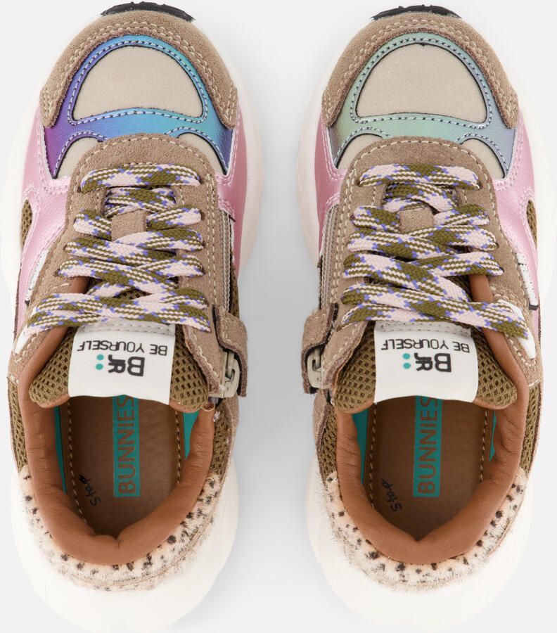 BunniesJR 225842-408 Meisjes Lage Sneakers Roze Leer Veters - Foto 2
