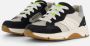 BunniesJR 225462-420 Jongens Lage Sneakers Blauw Grijs Wit Leer Veters - Thumbnail 9