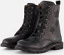 BunniesJR 225864-589 Meisjes Biker Boots Zwart Leer Veters - Thumbnail 1