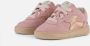 BunniesJR 225255-470 Meisjes Lage Sneakers Roze Suède Veters - Thumbnail 2