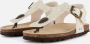 BunniesJR 225417-906 Meisjes Platte Sandalen Beige Print Imitatieleer Gesp - Thumbnail 2
