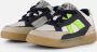 BunniesJR 225452-403 Jongens Lage Sneakers Grijs Wit Zwart Leer Veters - Thumbnail 1