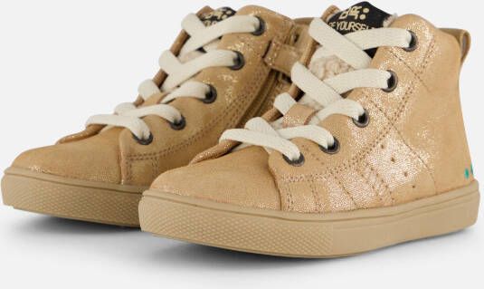 BunniesJR 224756-974 Meisjes Hoge Sneakers Roze Suède Veters