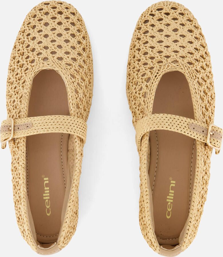 Cellini Ballerina's beige Textiel - Foto 2