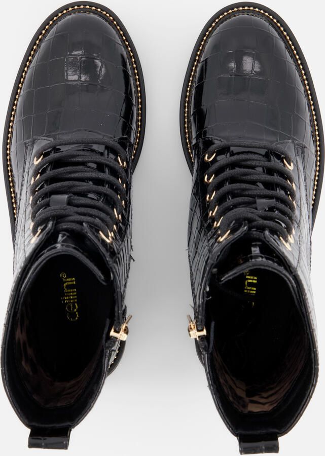 Cellini Croco Veterboots zwart Synthetisch - Foto 3