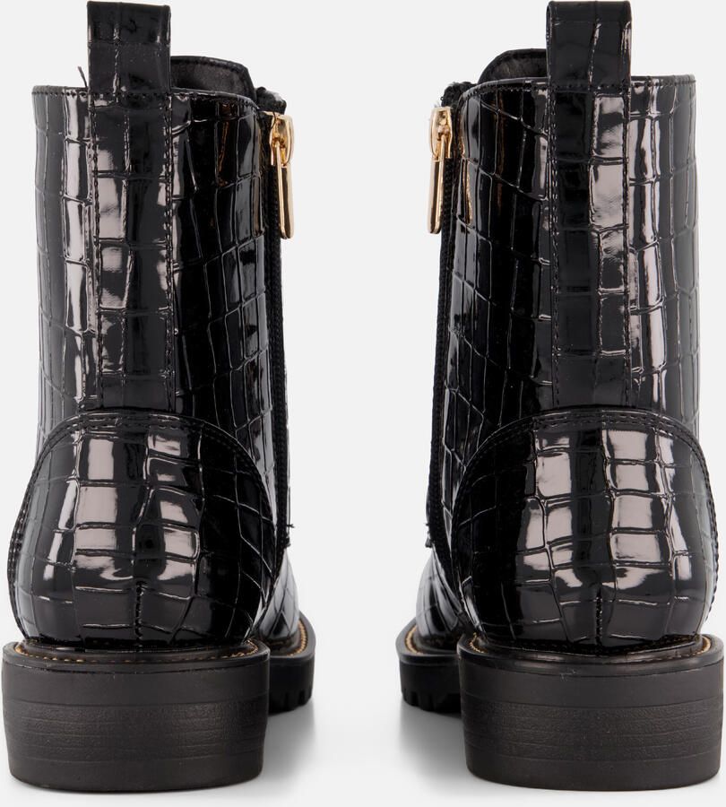 Cellini Croco Veterboots zwart Synthetisch - Foto 2