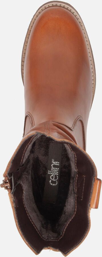 Cellini Enkellaarsjes Cognac Leer 180501 Dames Leer - Foto 6