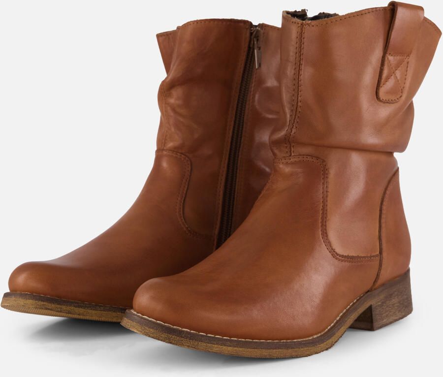Cellini Enkellaarsjes Cognac Leer 180501 Dames Leer