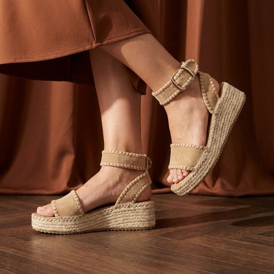 Cellini Espadrilles bruin Textiel