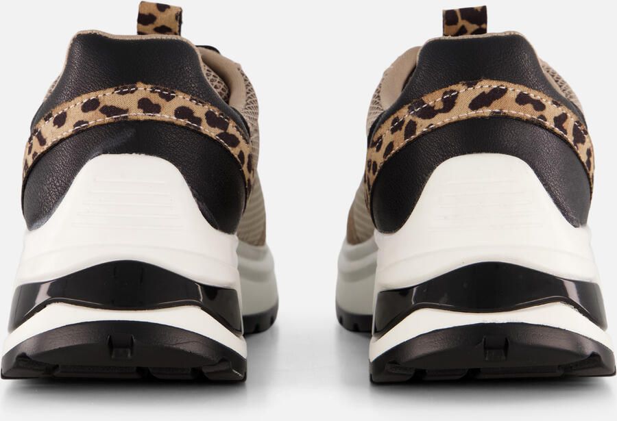 Cellini Leopard Sneakers beige Textiel - Foto 3