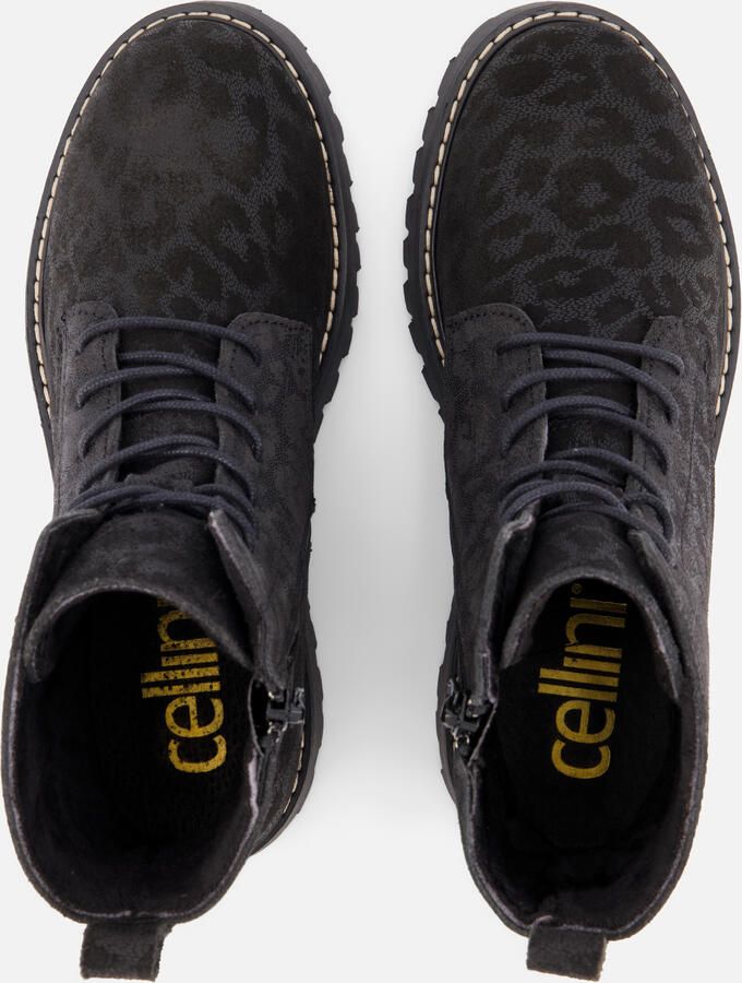 Cellini Leopard Veterboots zwart Suede - Foto 3