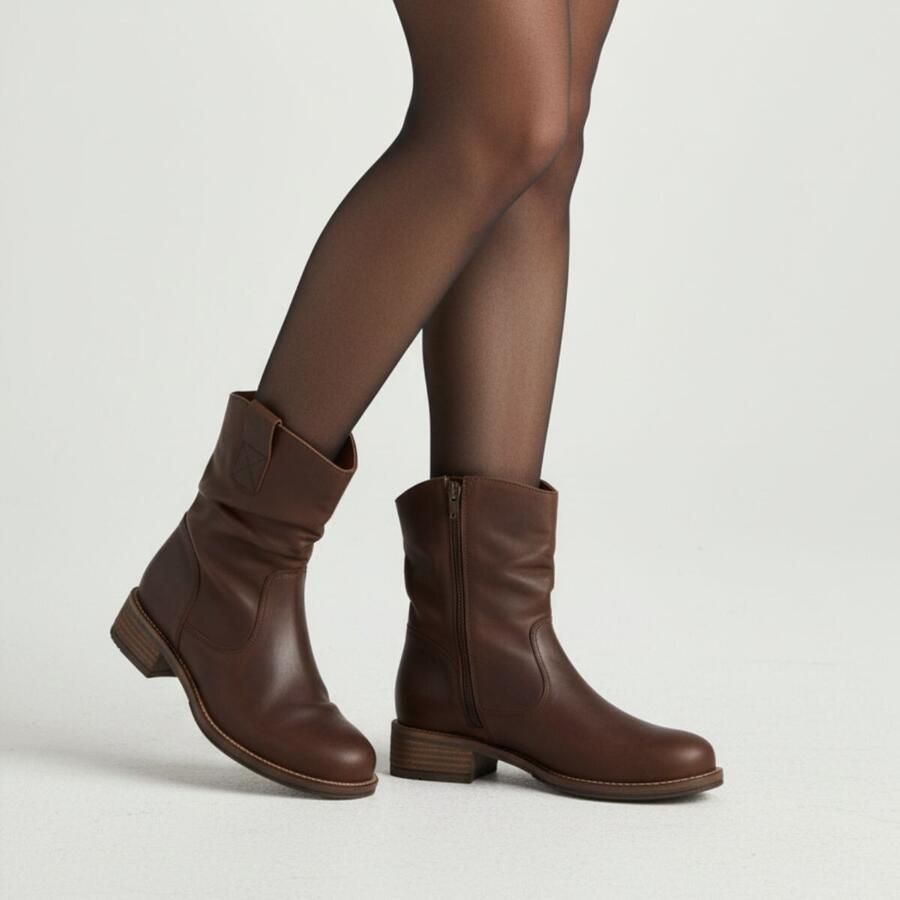 Cellini Plooi Enkellaarsjes bruin Nubuck - Foto 2