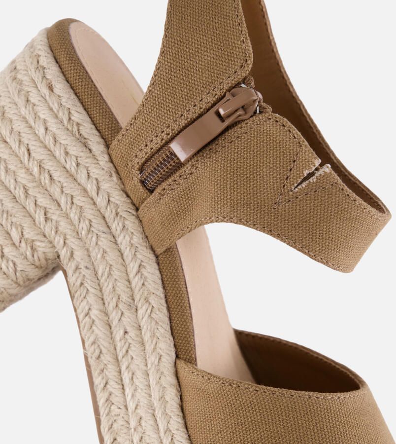 Cellini Sandalen taupe Canvas - Foto 3