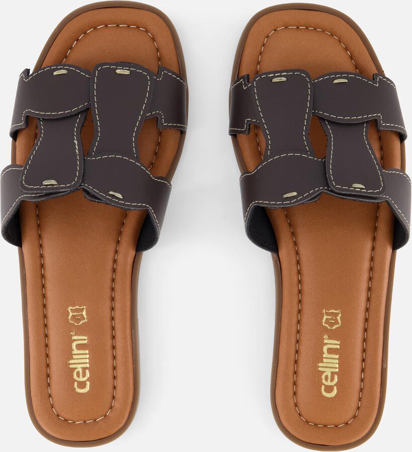 Cellini Slippers zwart Leer - Foto 2