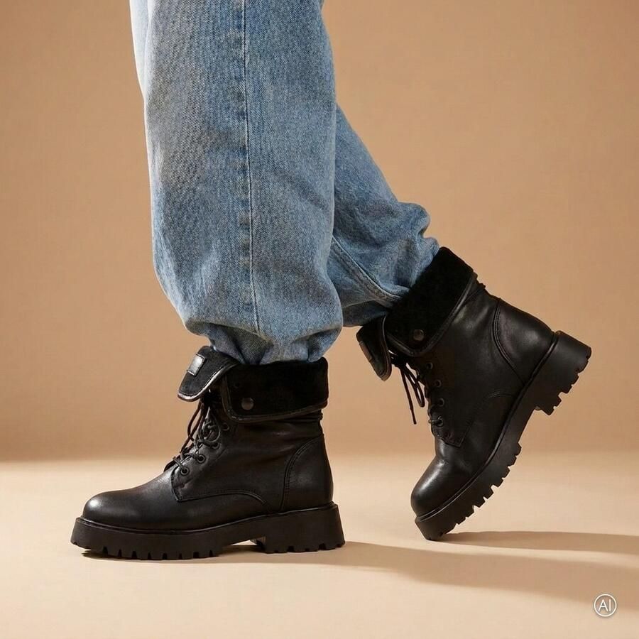 Cellini veterboots zwart