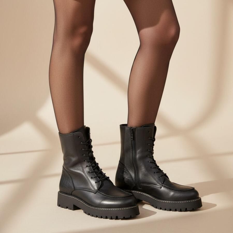 Cellini Veterboots zwart Leer - Foto 3