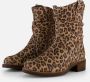 Cellini Leopard Plooi Enkellaarsjes bruin Leer - Thumbnail 7