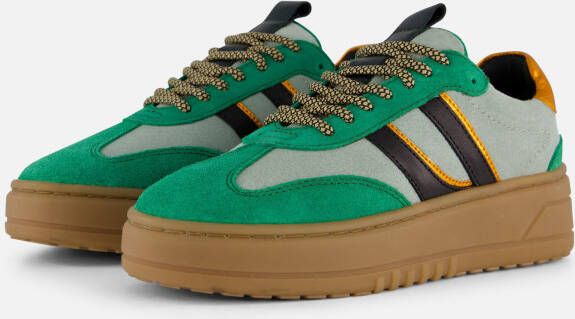 Cellini Sneakers groen Leer