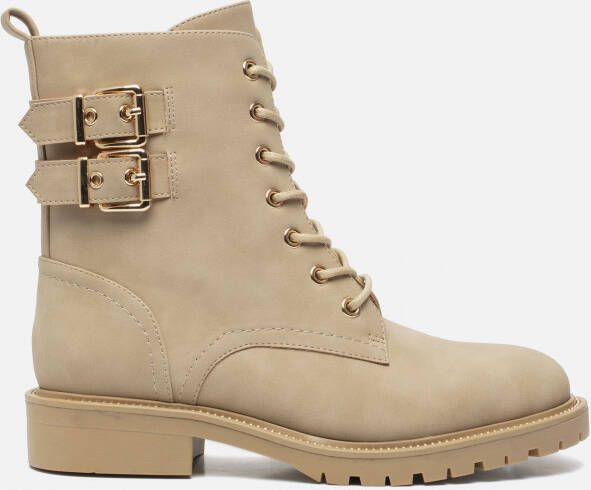 ECCO Soft Zero W Veterbooties blauw Nubuck