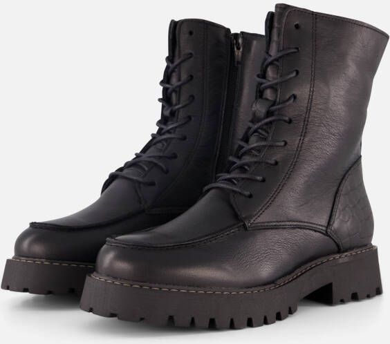 Cellini Veterboots zwart Leer
