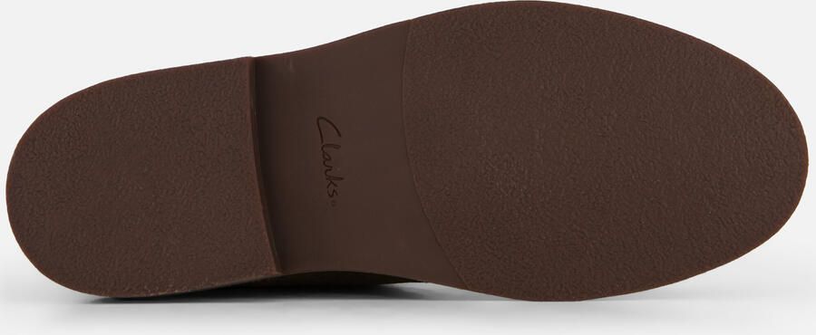 Clarks Wallabee evo suède bootschoenen met panterprint cognac