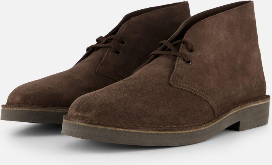 Clarks Veterboot Desert Boot Evo Donkerbruin Verwisselbaar Voetbed