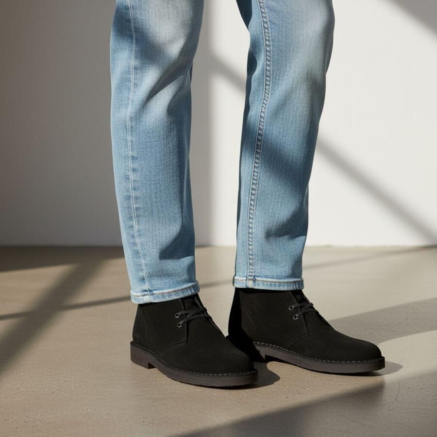 Clarks DESERT~BOOT~EVO~~~~~~~~~~~~~~~ Vrije tijd half-hoogHeren veterschoenHeren sneakers Zwart - Foto 3