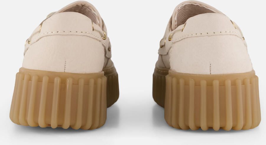 Clarks TORHILL BOAT Dames veterschoenen Wit beige - Foto 5