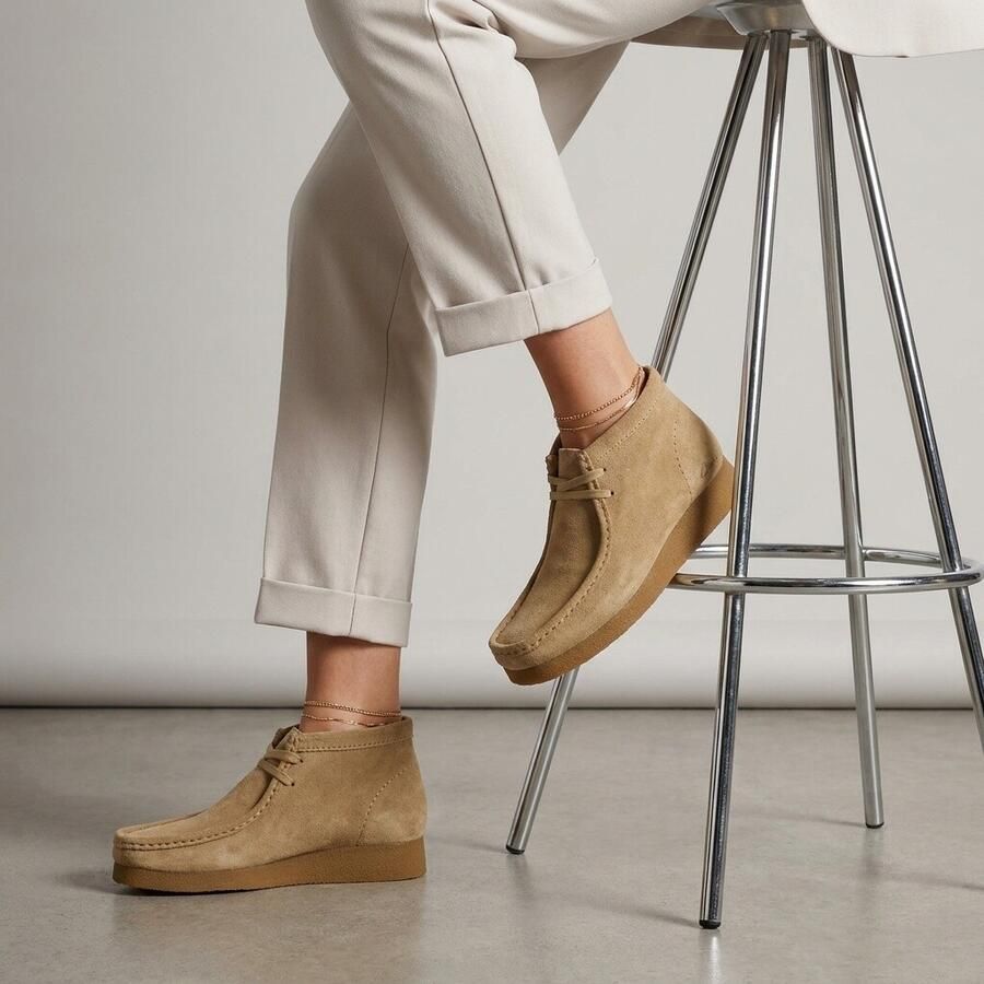 Clarks WallabeeEVOBt Dames Veterschoenen Suede Bruin - Foto 2