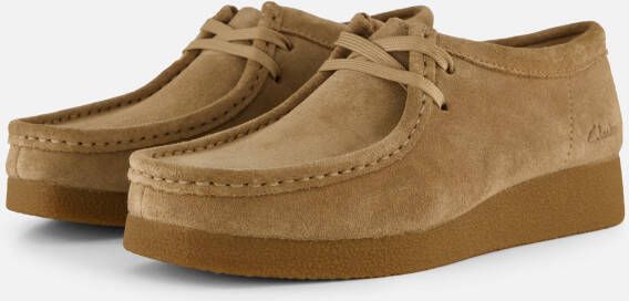 Clarks WALLABEE~EVO~SH~~~~~~~~~~~~~~~ Dames veterschoenen Wit beige - Foto 3