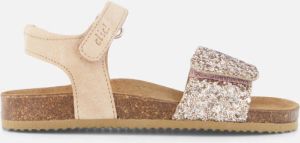 Clic! Glitter Sandalen beige Leer