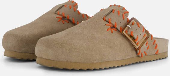 Colors of California Muil Slippers taupe Suede