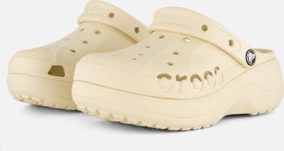 Crocs Baya Platform Clogs Slippers beige
