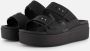 Crocs Slippers Brooklyn Low Wedge plateau zomerschoen pantoffels met gespsluiting - Thumbnail 2