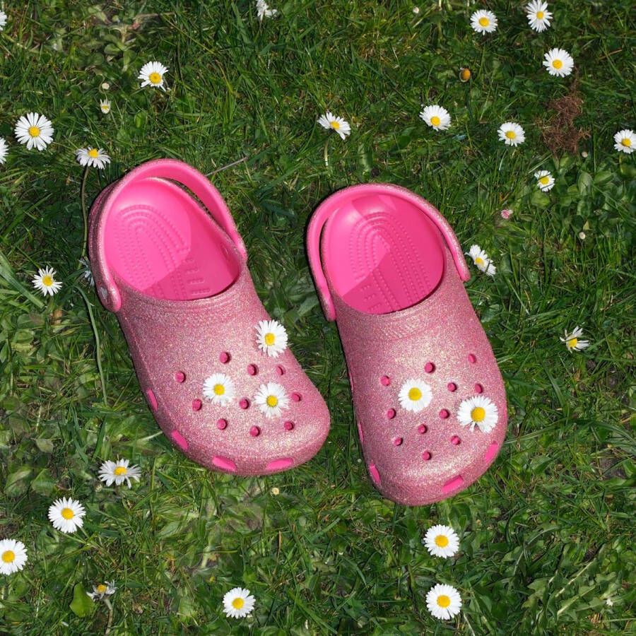 Crocs Classic Iridescent Glitter CgT Unisex Clogs Dragon Fruit
